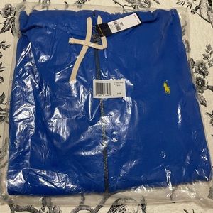 Polo Ralph Lauren Double Knit Full Zip Men’s Size 3XB Big & Tall Blue Hoodie
